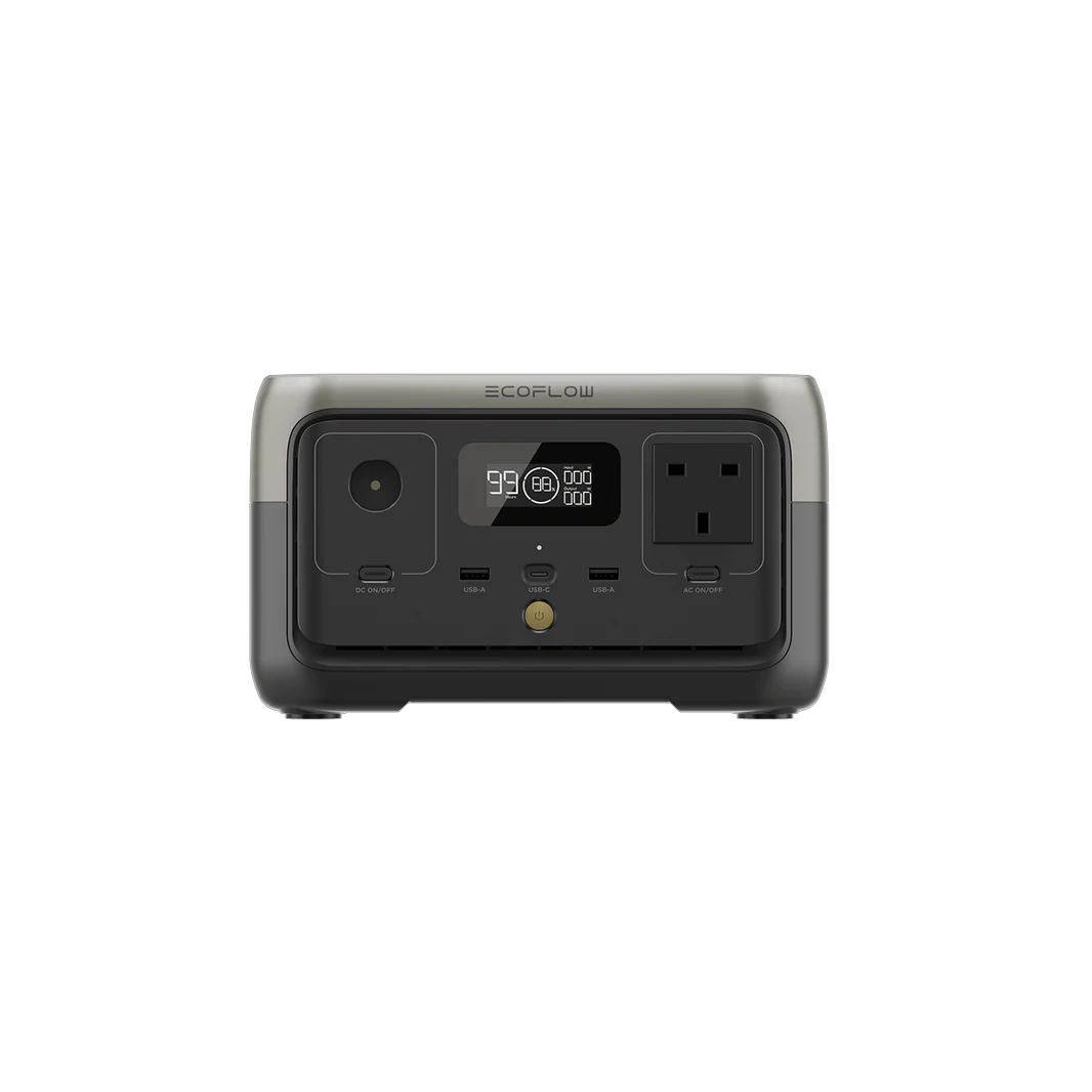 EcoFlow RIVER 2 – Portable Power Station (300W, 256Wh) – ZMR600-B-UK